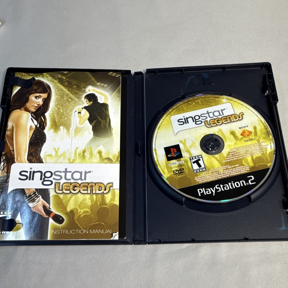 Sony SingStar Legends (2008) PS2 T Music Karaoke Manual Multiplayer NTSC-U/C - Picture 3 of 4
